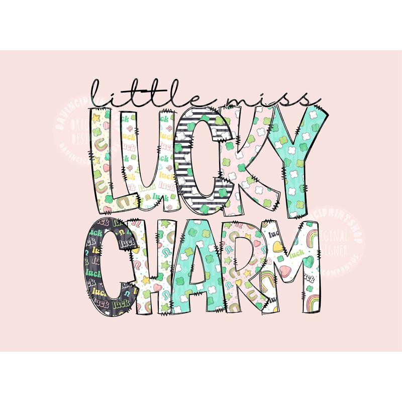 Little Miss Lucky Charm PNG, Patrick's Day For Daughter Girls, Kids Sublimation, Lucky Charm png, Lucky Sublimation, Toddler png, png files.jpg