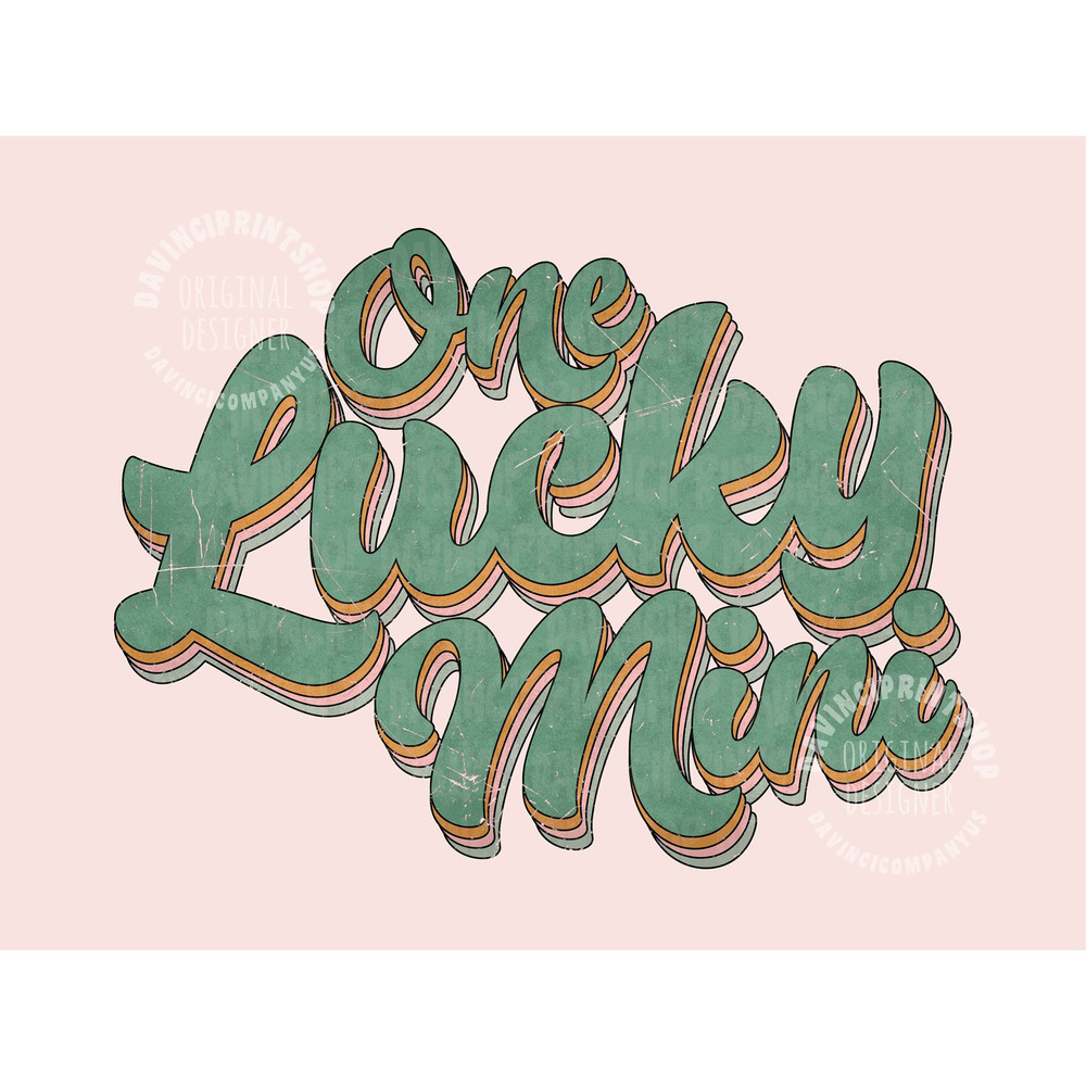 One Lucky Mini St Patricks Sublimation png, St patricks day png, Lucky sublimation, Mama mini png, Kids Sublimation, mini png, png designs.jpg