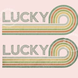 retro lucky png, st. patricks day png, retro st. pattys day png design, lucky sublimation, lucky png, sublimation design
