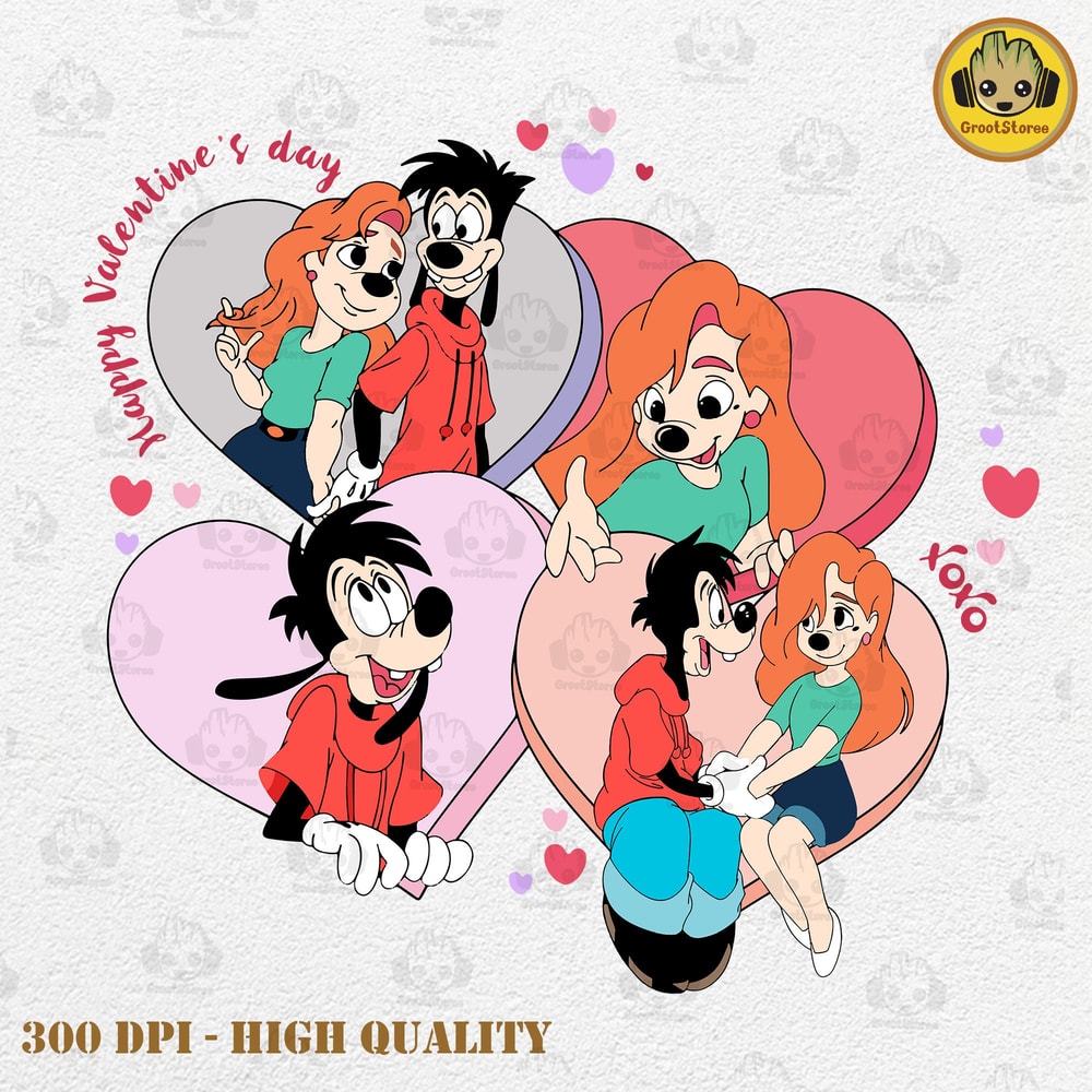 Cartoon Valentine's Day Svg, Happy Valentine Svg, Retro Valentines Svg, Magical Heart Valentines, Cartoon Lover Png, Digital Download.jpg