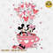 Happy Valentine Day Mouses And Friends Png, Pink Balloon Valentine Cartoon Mouses Character Png, Valentine 2024 Couple Shirt Design.jpg