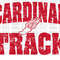 Cardinal Track Distressed Mascot Design PNG, Digital Download.jpg