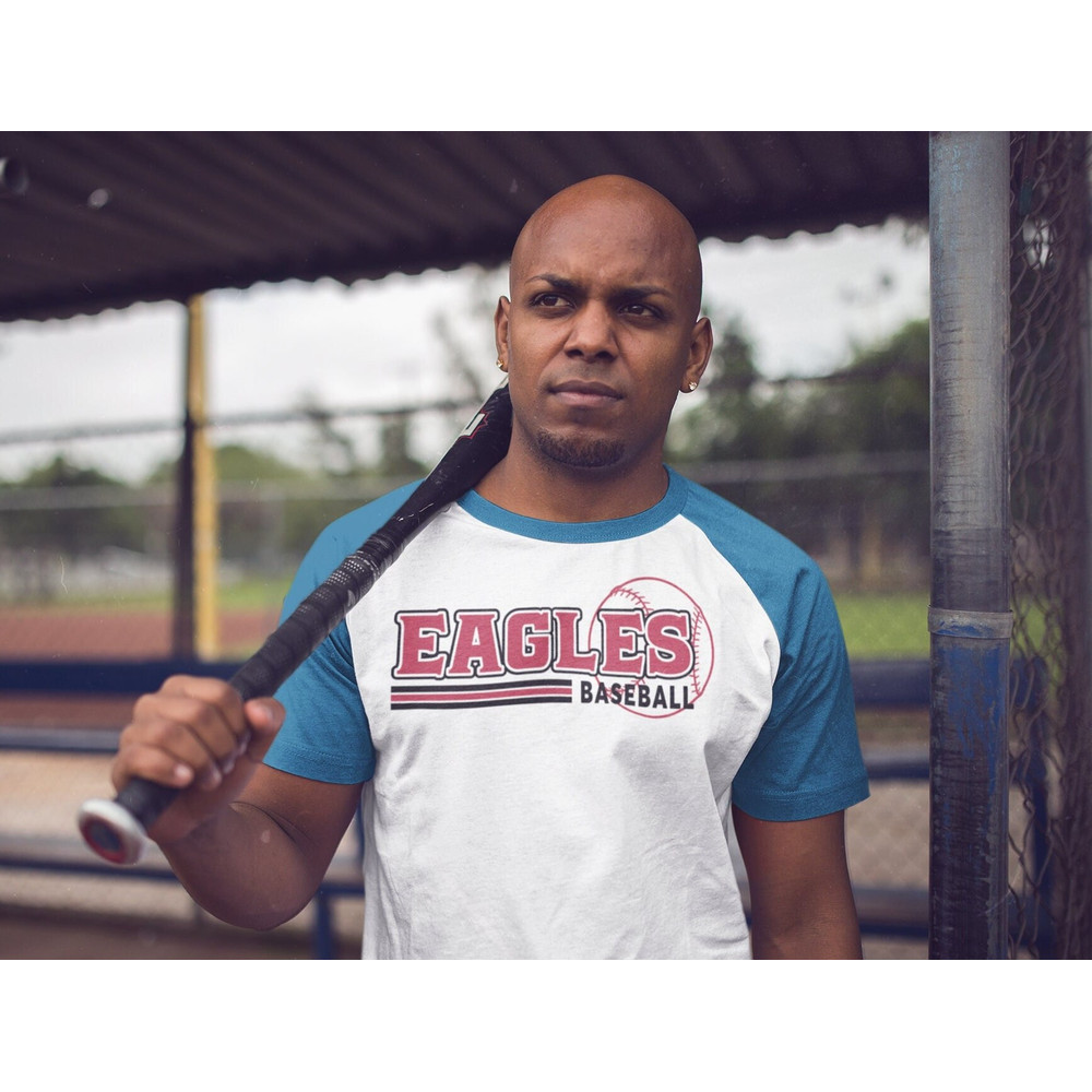 Eagles Baseball Digital Design Red & Black PNGJPG - Perfect for baseball enthusiasts and Eagles fans - Instant Download.jpg