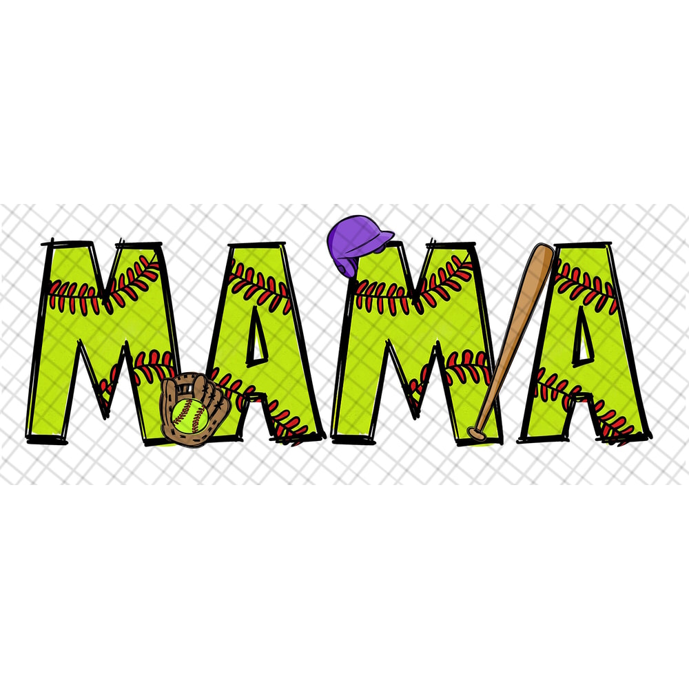 Softball MAMA PNG, Digital Download, T Shirt Design, TShirt Sublimation Design, Softball Mom Shirt Design.jpg
