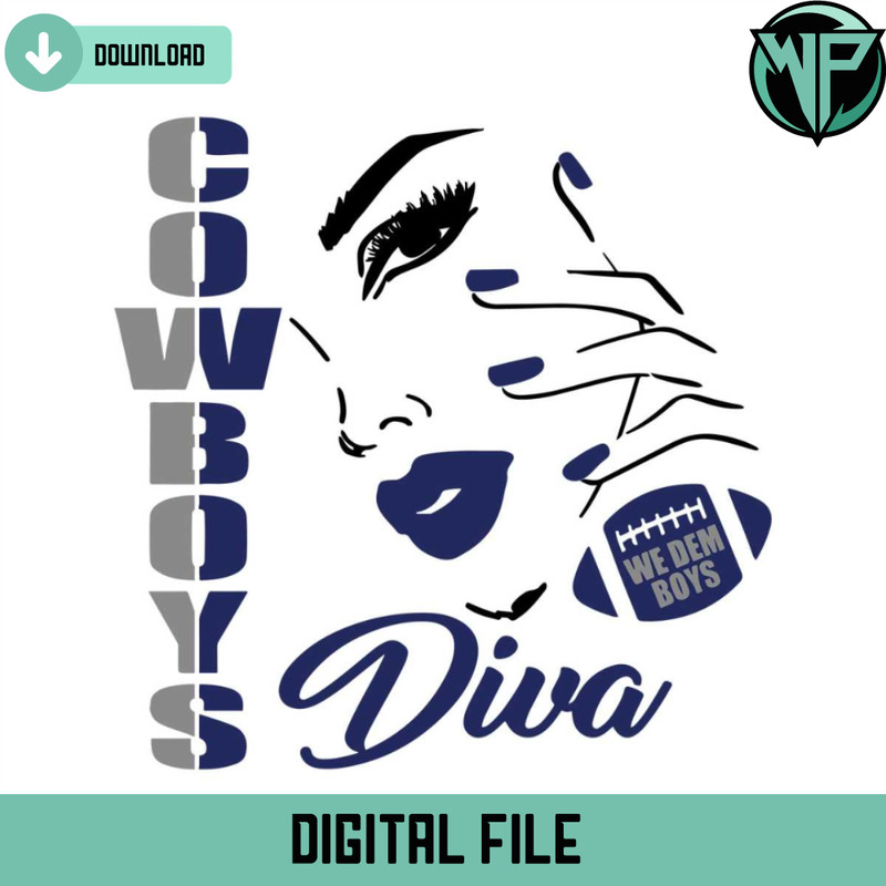Cowboys Diva Svg Digital Download - Gossfi.com.jpg