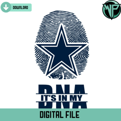 cowboys its in my dna svg