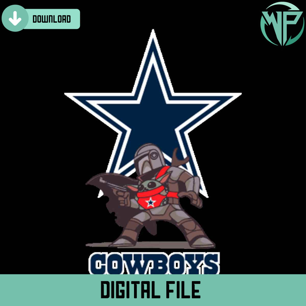 Mandalorian Baby Yoda Cowboys Svg Digital Download - Gossfi.com.jpg