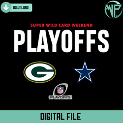 super wild card weekend playoff packers vs cowboys svg