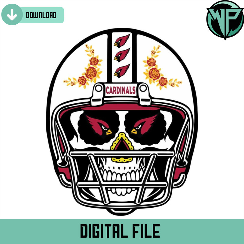 Sugar Skull Helmet Cardinals Svg Digital Download - Gossfi.com.jpg