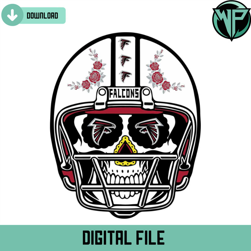 Sugar Skull Falcons Svg Digital Download - Gossfi.com.jpg