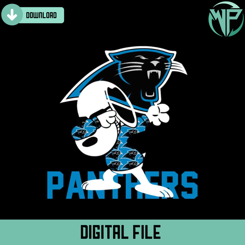 Snoppy Dabbing Panthers Svg Cricut Digital Download - Gossfi.com.jpg