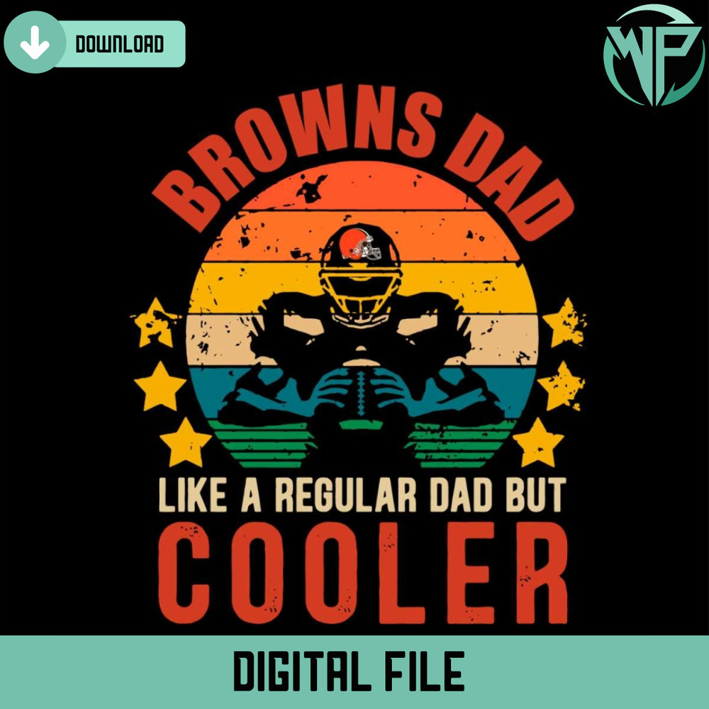 Browns Dad Like A Regular Dad But Cooler Svg - Gossfi.com.jpg