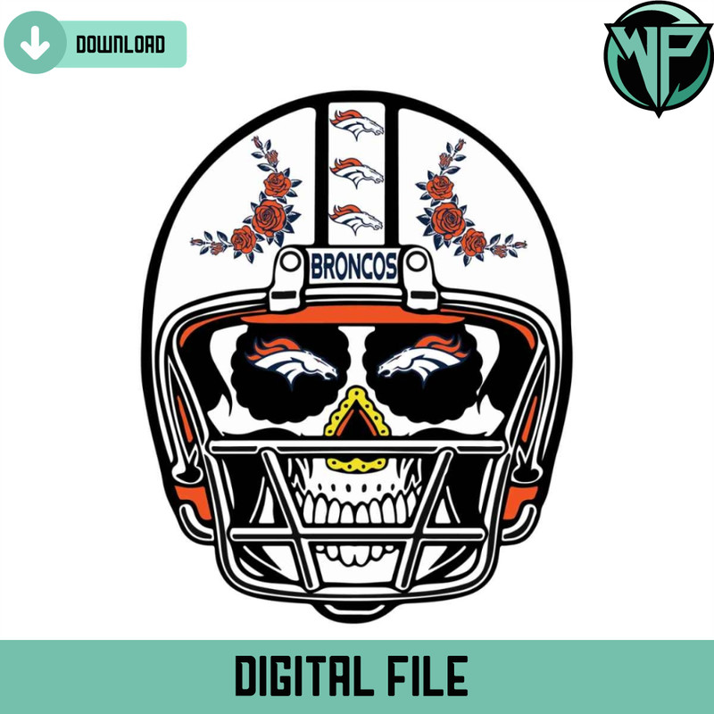 Sugar Skull Broncos Svg Digital Download - Gossfi.com.jpg