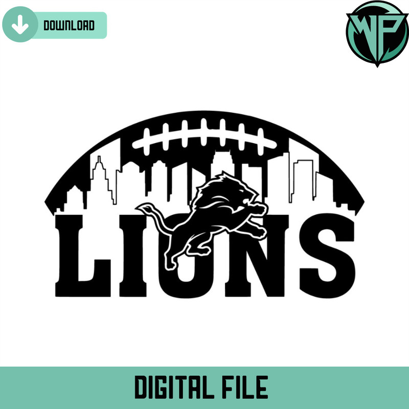 Lions Football Skyline Svg Cricut Digital Download - Gossfi.com.jpg