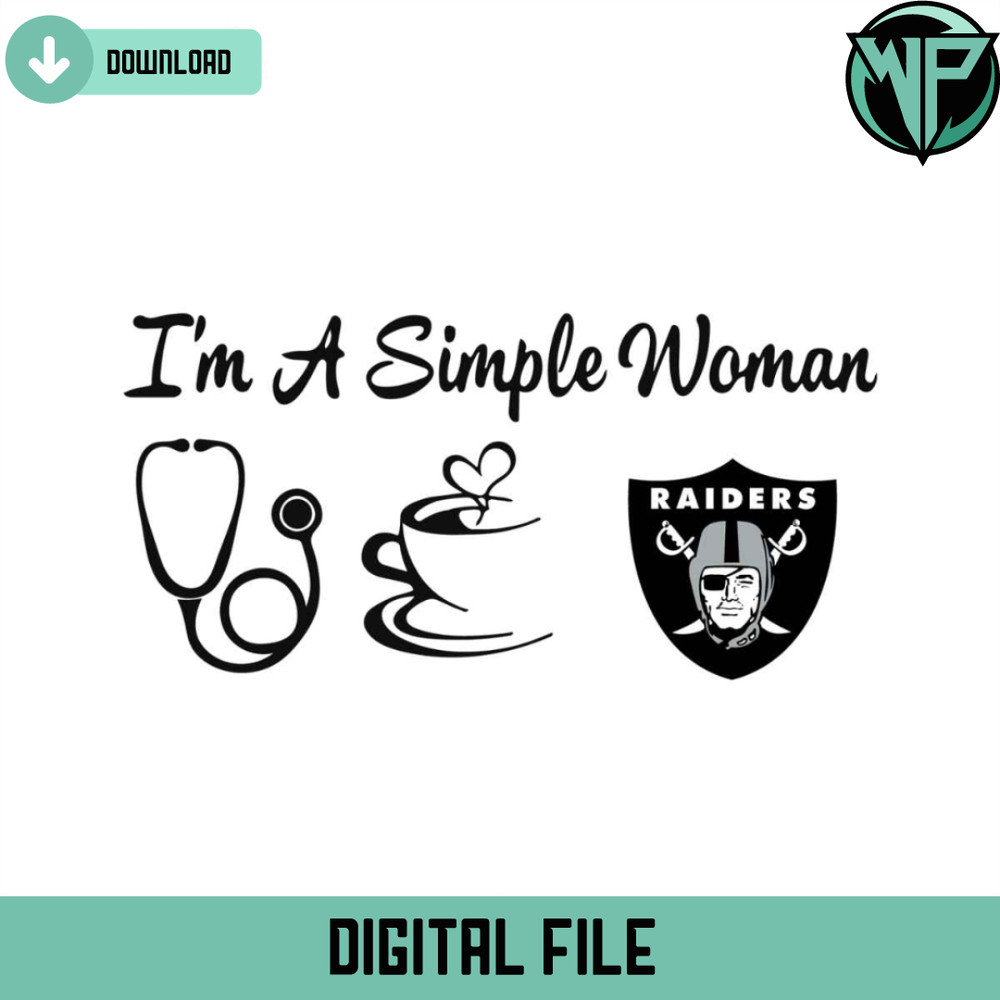 I Am A Simple Woman Raiders Svg Digital Download - Gossfi.com.jpg