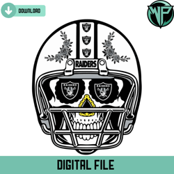 sugar skull raiders helmet svg digital download