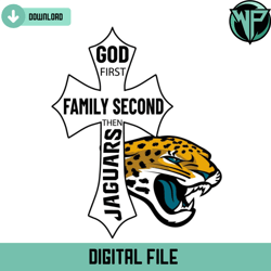 god first family second then jaguars svg