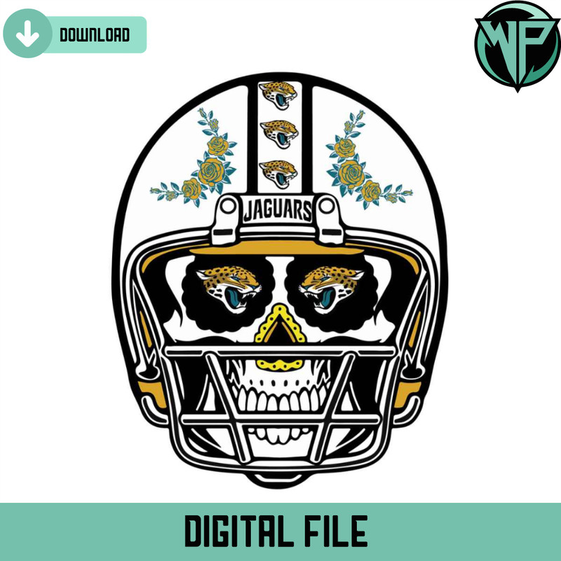 Sugar Skull Jaguars Svg Digital Download - Gossfi.com.jpg