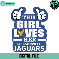 this girl loves her jaguars svg digital download
