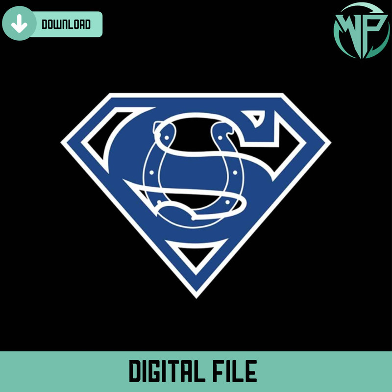 Superman Colts Svg Cricut Digital Download - Gossfi.com.jpg