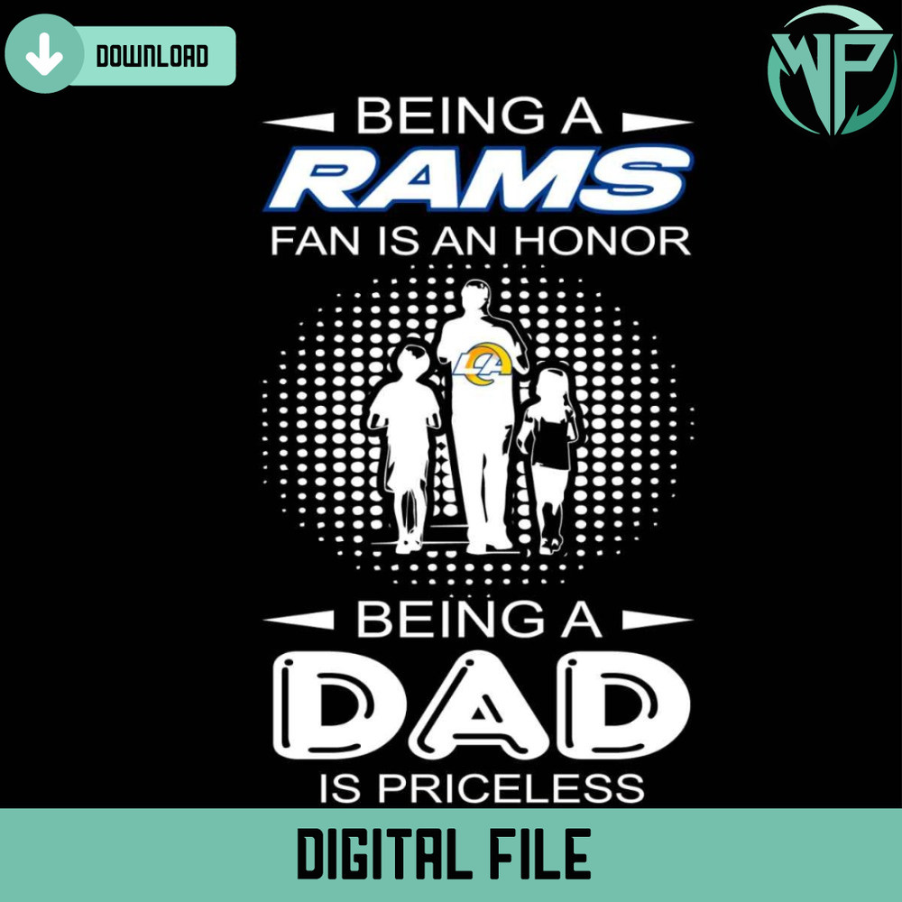 Being A Rams Fan Is An Honor Being A Dad Is Priceless Svg - Gossfi.com.jpg