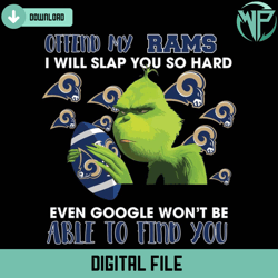 offend my rams i will slap you so hard svg