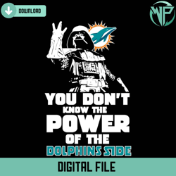 you dont know the power of the dolphins side svg