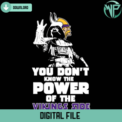 you dont know the power of the vikings side svg