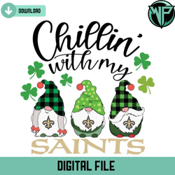 chillin with my saints svg digital download