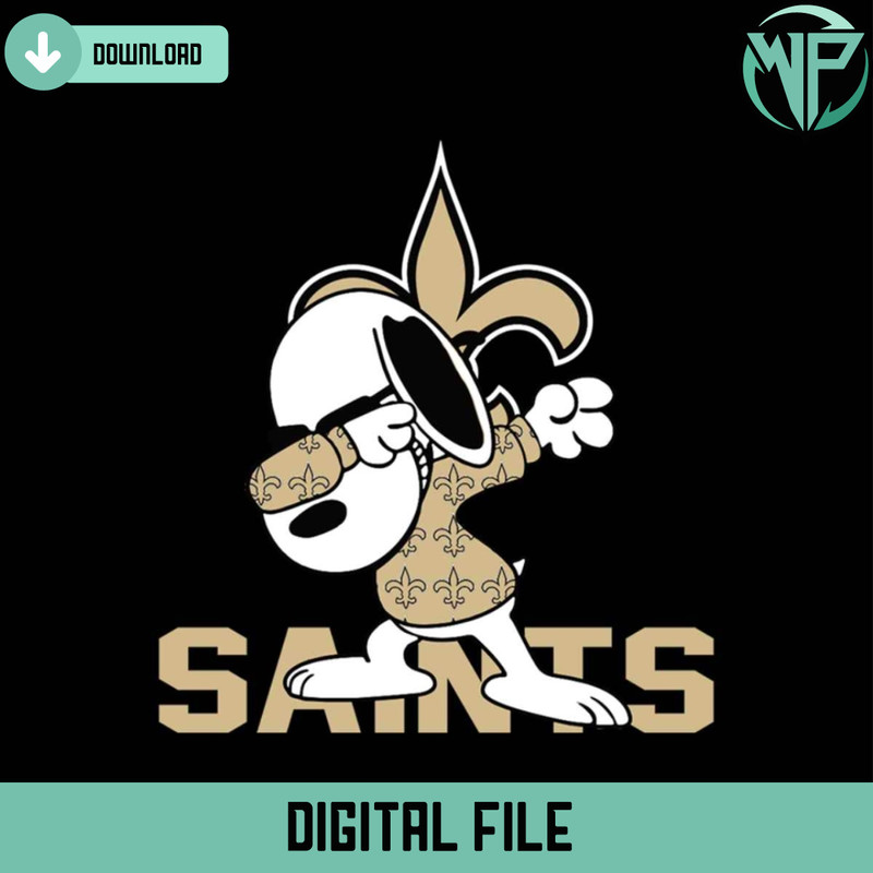 Dabbing Snoopy Saints Football Svg Digital Download - Gossfi.com.jpg