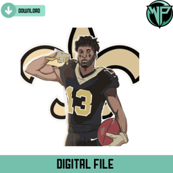 football player michael thomas saints svg