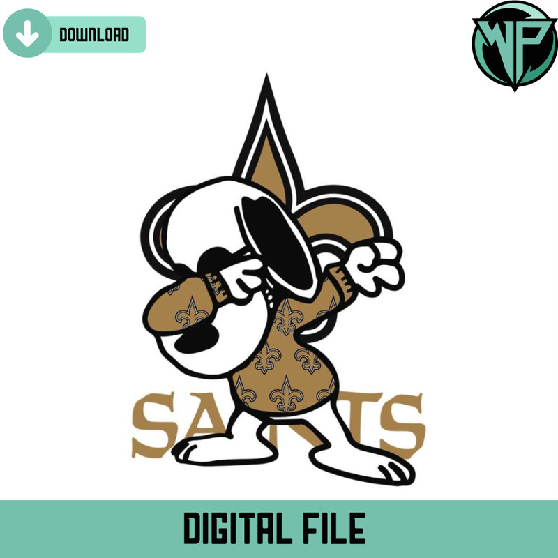 Logo Saints Snoopy Svg Digital Download - Gossfi.com.jpg