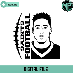 saints football football player svg digital download
