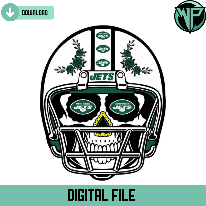 Sugar Skull Jets Helmet Svg Digital Download - Gossfi.com.jpg