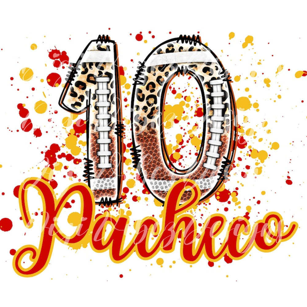 Pacheco #10 Leopard Football Splatter PNG Digital Download1.jpg