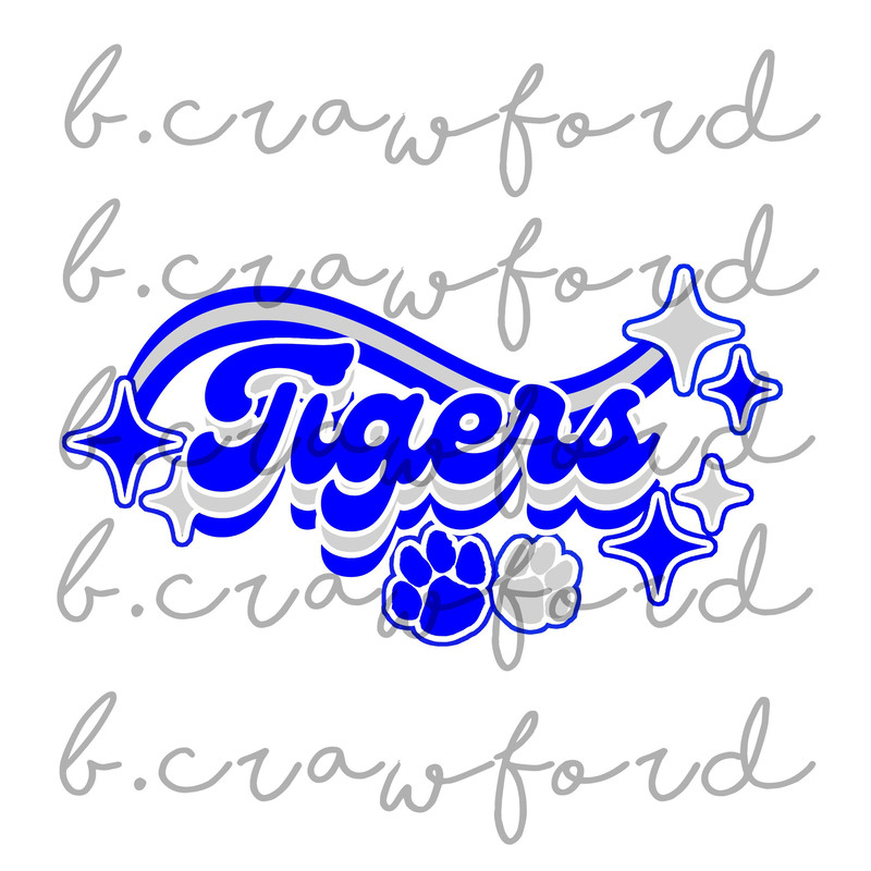 Tigers Blue and White Retro Sublimation Design - 300 DPI.jpg