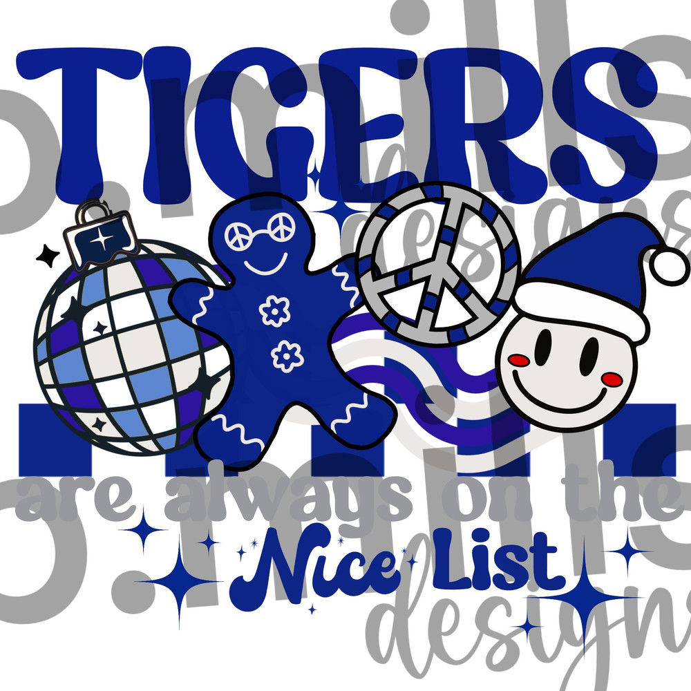 Tigers Blue Christmas On the Nice List Groovy Sublimation Design- 300 DPI.jpg