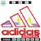 Adidas logo red embroidery design, Sport Embroidery, Logo design, Embroidered shirt, Sport design, digital download.jpg