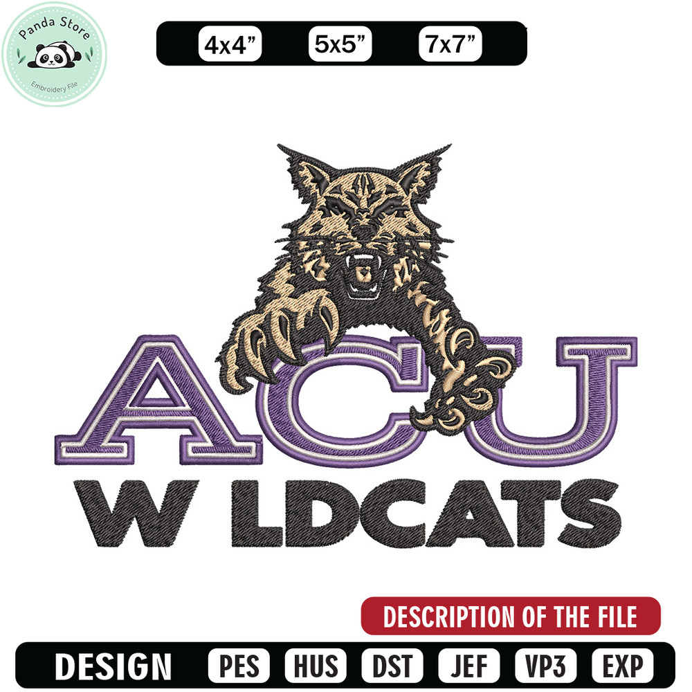 Abilene Christian logo embroidery design, NCAA embroidery, Sport embroidery, logo sport embroidery,Embroidery design.jpg