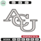 Abilene Christian logo embroidery design,NCAA embroidery, Embroidery design, Logo sport embroidery, Sport embroidery.jpg