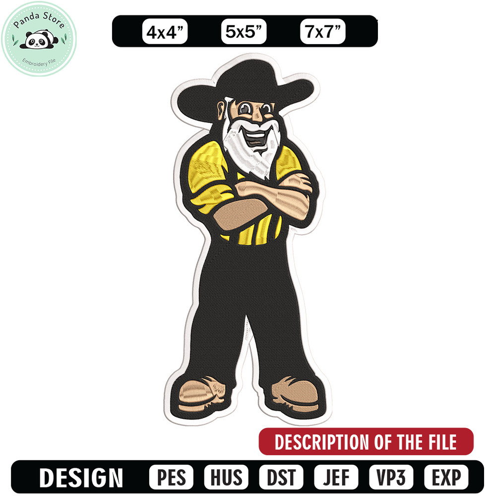 Appalachian State man embroidery design, NCAA embroidery, Sport embroidery, logo sport embroidery, Embroidery design.jpg