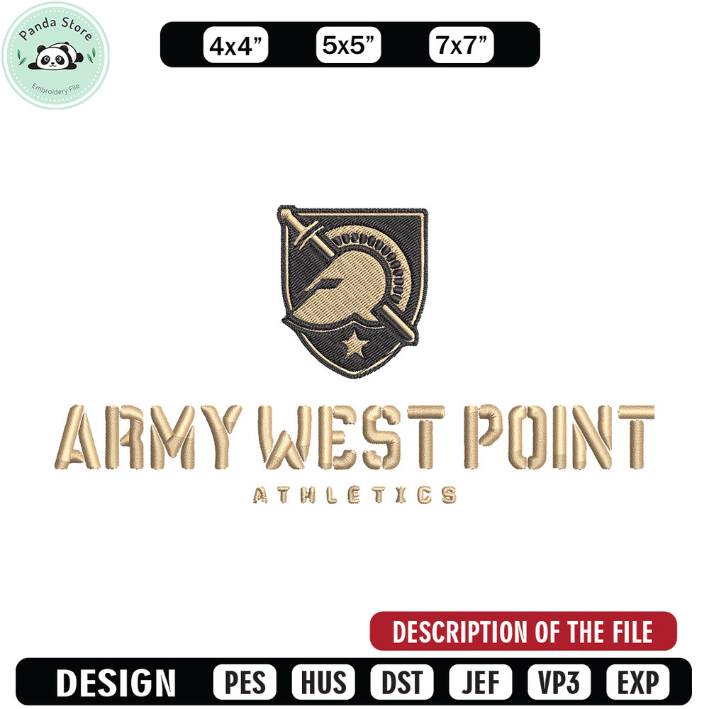 Army Black Knights Logo embroidery design, NCAA embroidery, Sport embroidery,Logo sport embroidery,Embroidery design.jpg