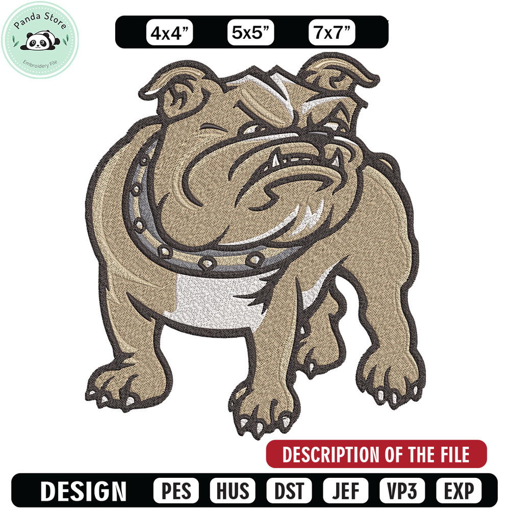 Azalea Bulldogs logo embroidery design, Football embroidery, Sport embroidery, logo sport embroidery,Embroidery design.jpg
