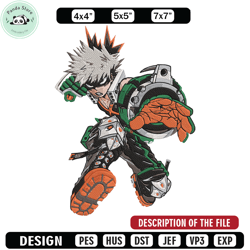 bakugo katsuki embroidery design, aot embroidery, embroidery file, anime embroidery,anime shirt, digital download