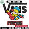Bart Simpson Vans Embroidery design, Simpson Embroidery, cartoon design, Embroidery File, Instant download.jpg