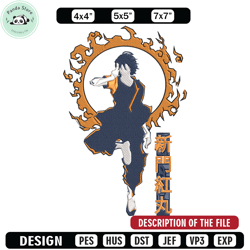 benimaru embroidery design, enen no shouboutai embroidery,embroidery file,anime embroidery,anime shirt,digital download