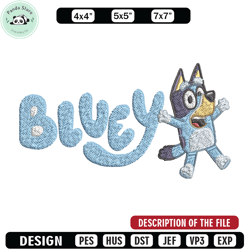 bluey cartoon embroidery, bluey cartoon embroidery, cartoon embroidery, embroidery file, cartoon shirt, digital download