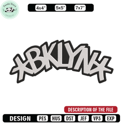 brooklyn nets logo embroidery design, nba embroidery, sport embroidery, logo sport embroidery, embroidery design