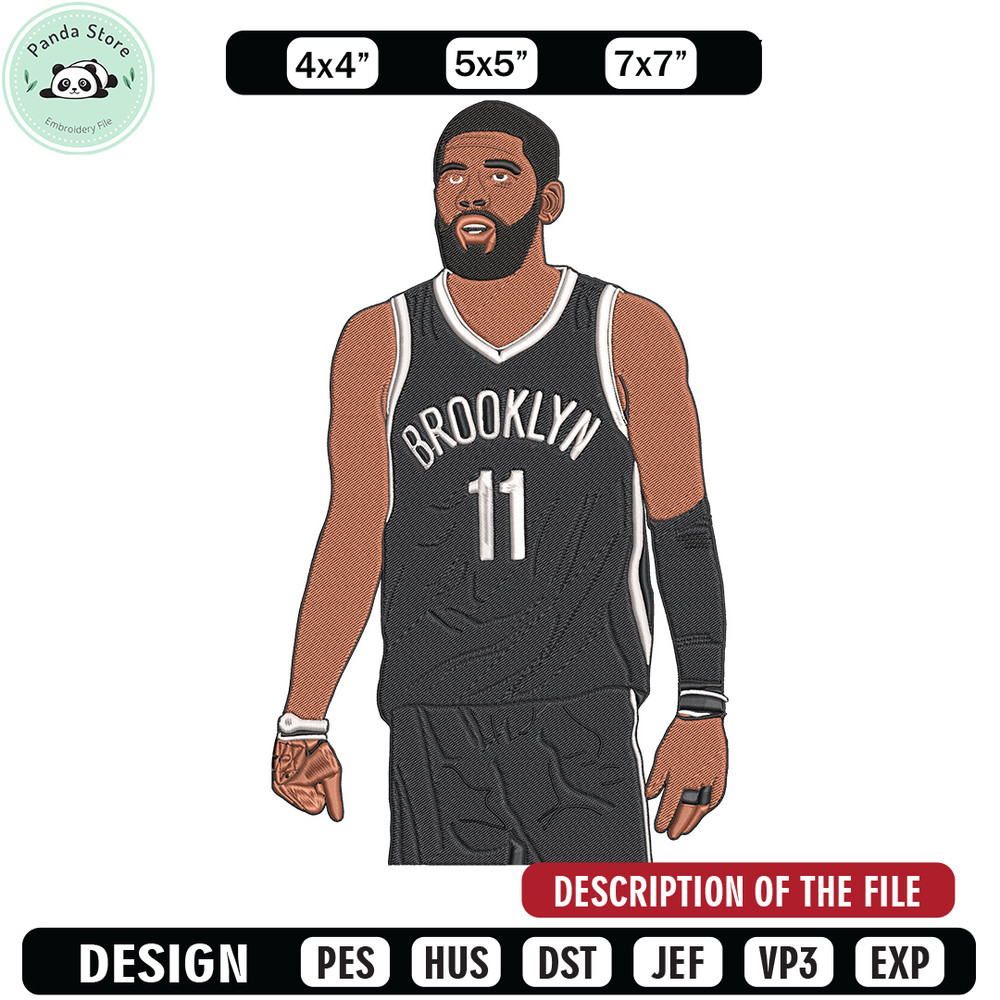 Brooklyn Nets player embroidery design, NBA embroidery,Sport embroidery, Logo sport embroidery, Embroidery design.jpg