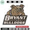 Bryant Bulldogs mascot embroidery design, NEC embroidery,Sport embroidery, logo sport embroidery, Embroidery design.jpg